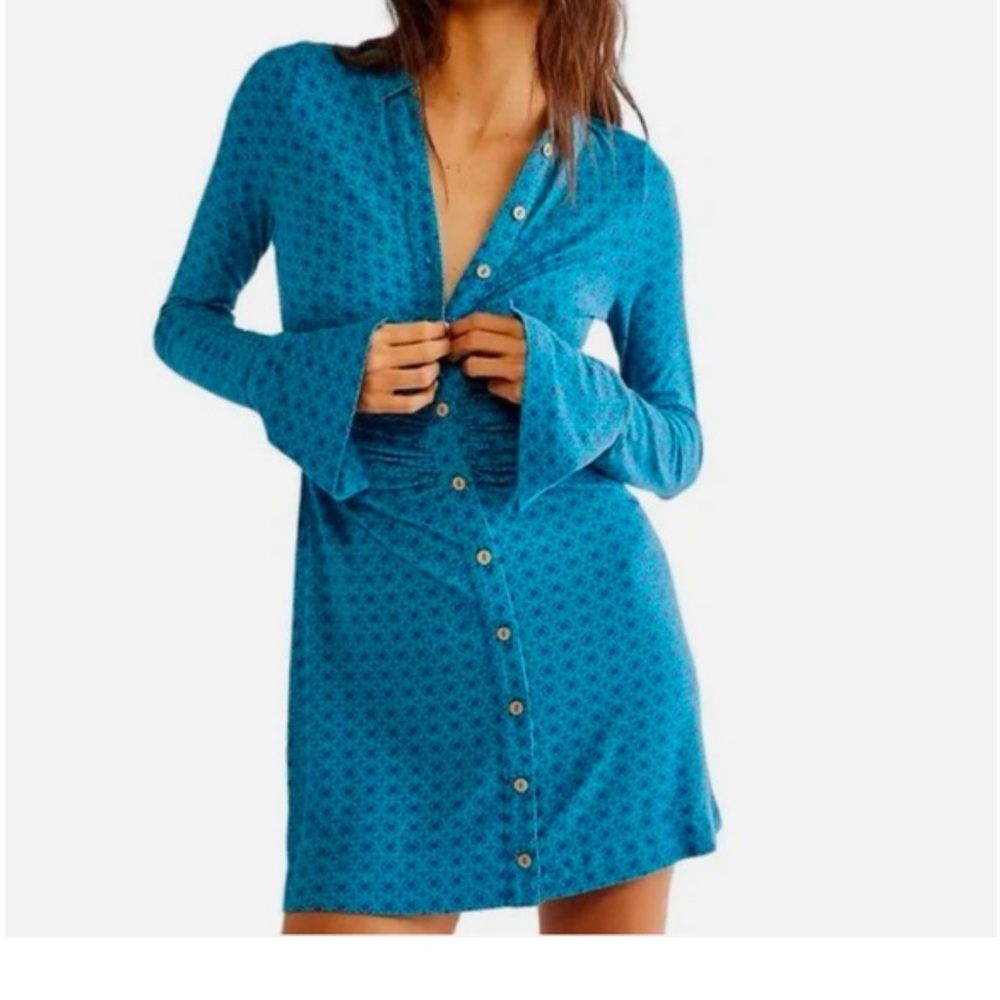 Free People Rush Long Sleeve Dress